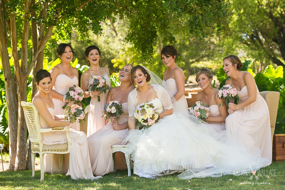 bridesmaids at Dancing Apache wedding