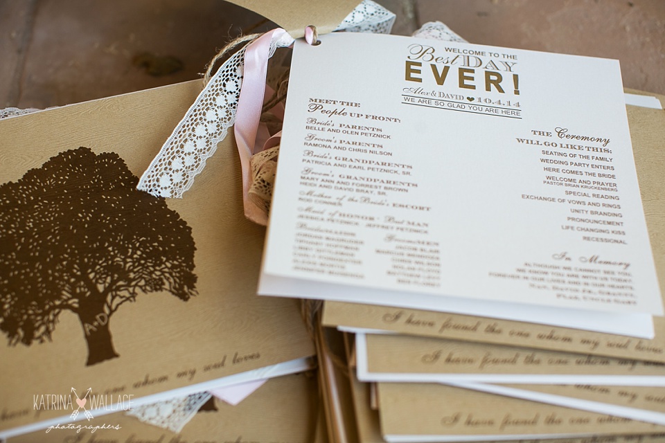 wedding program ideas