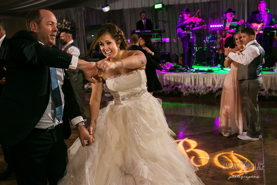 wedding reception dancing