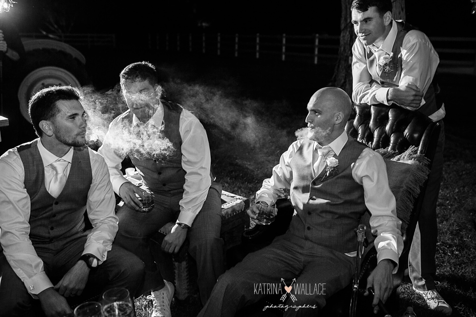 wedding cigar smoking