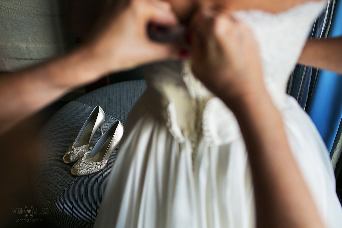 wedding shoe details