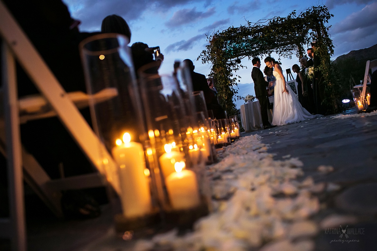 dusk wedding at Sanctuary Resort