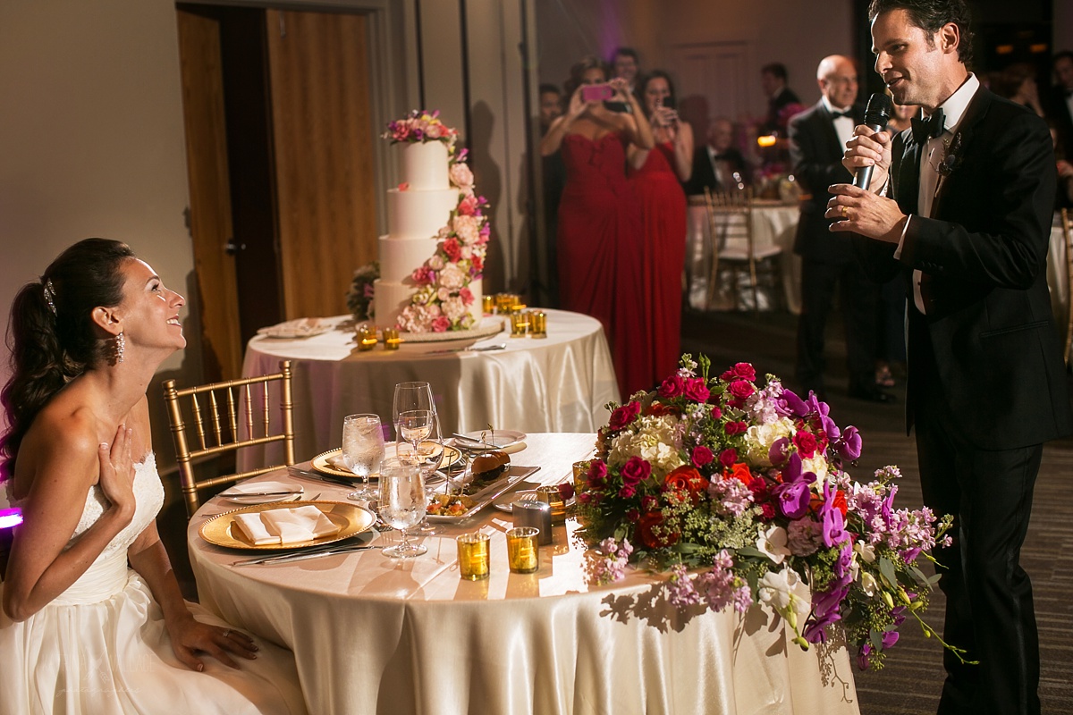 groom sings to his bride