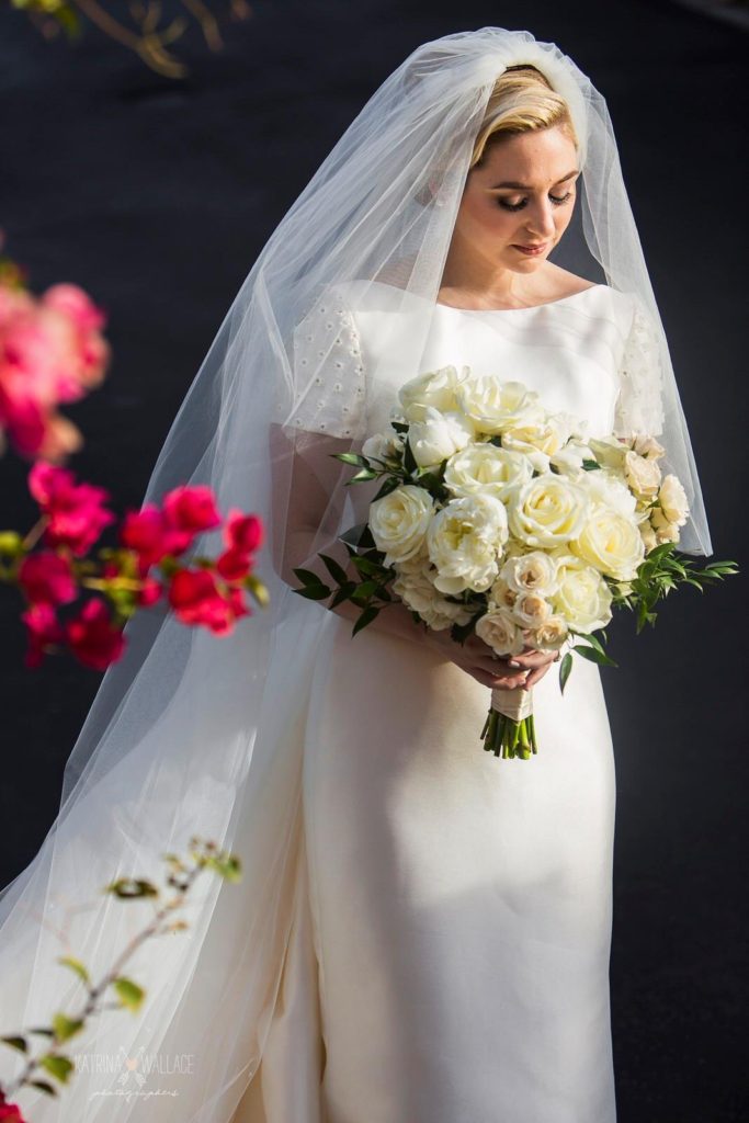 Sanctuary wedding bride and groom first meeting