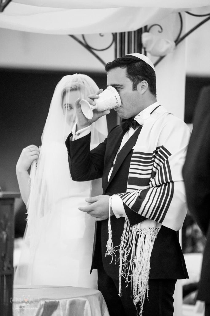 Sanctuary Jewish wedding ceremony chuppah Katrina and Andrew Photography