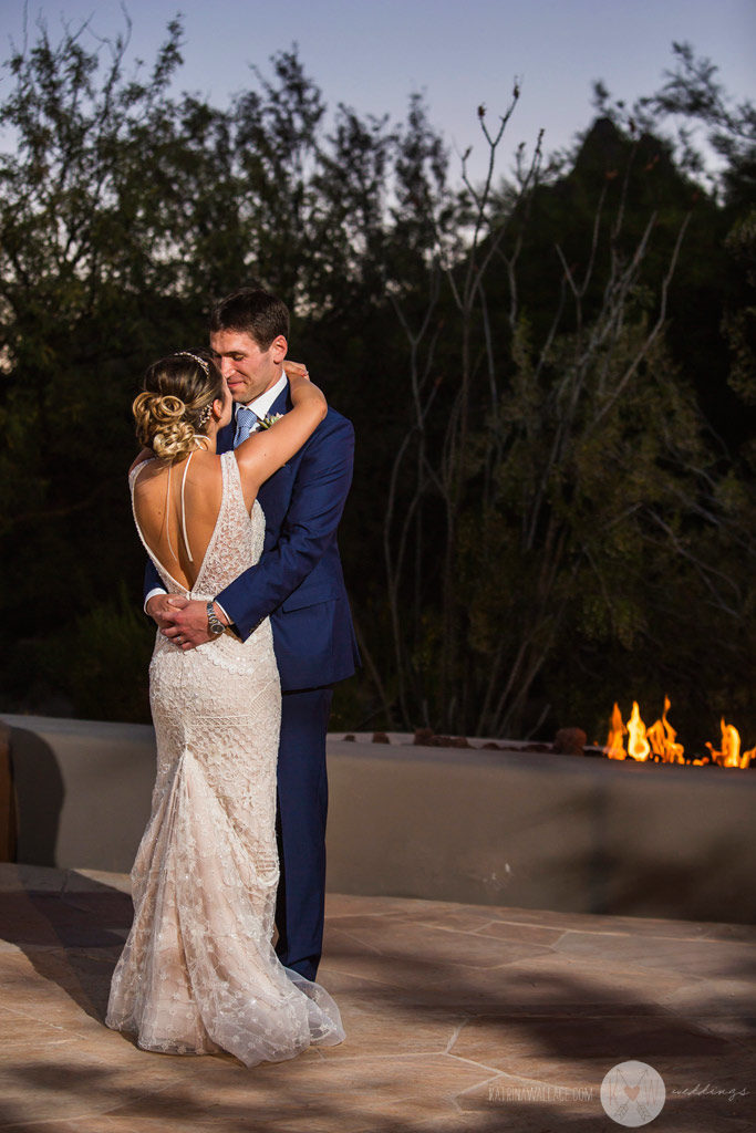 The reception detail at the Four Seasons Scottsdale.