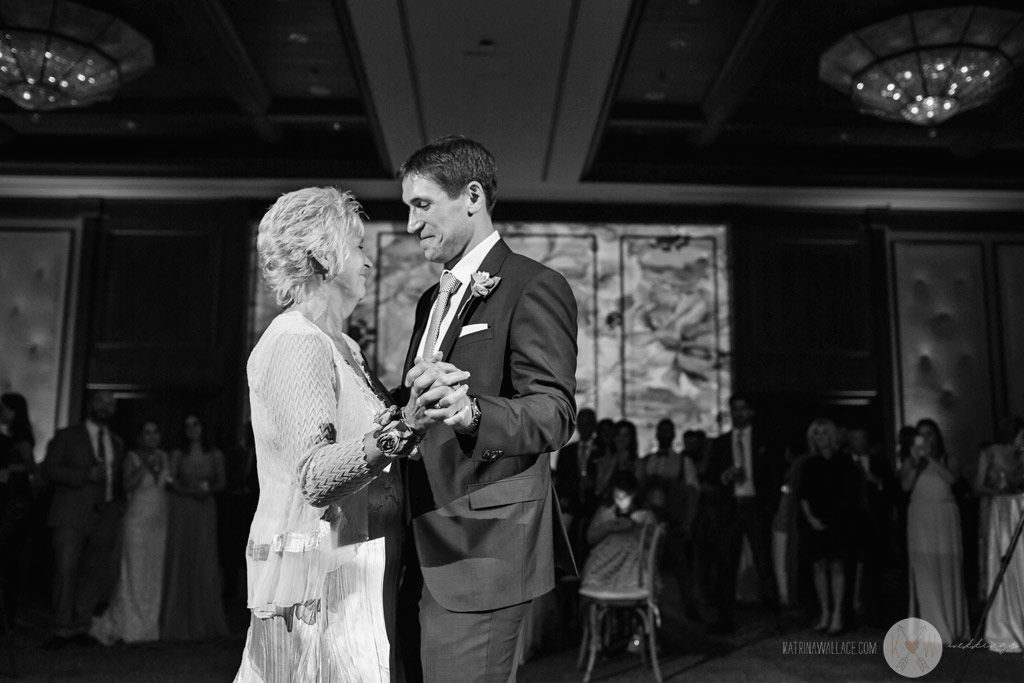 The bride dancing with her father.