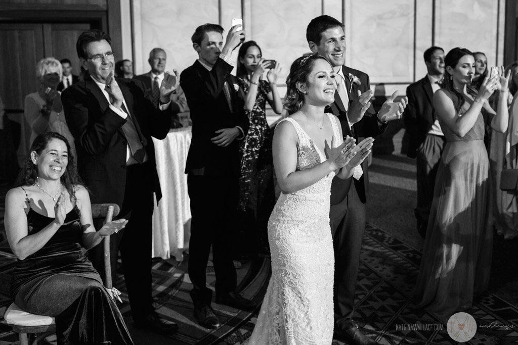 The family patriarchs sing a traditional Italian wedding song to the guests.