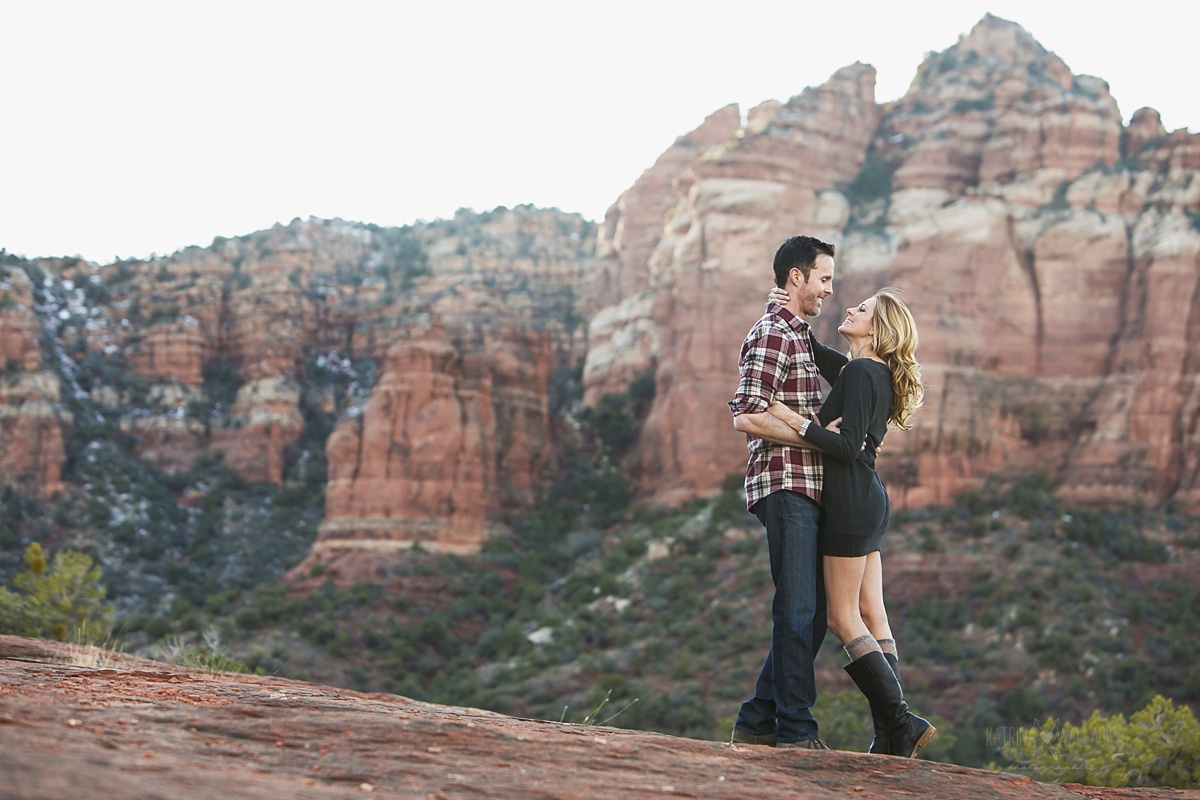 winter engagement photos