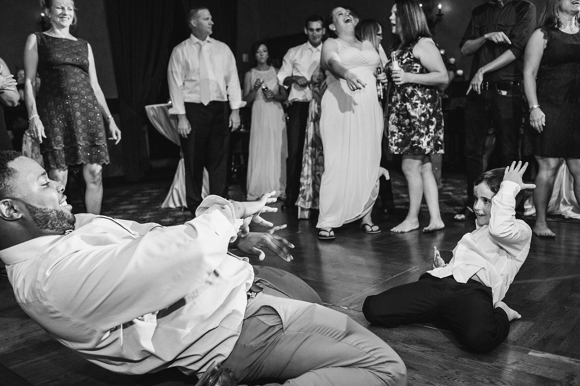 Reception dancing at a Royal Palms wedding reception